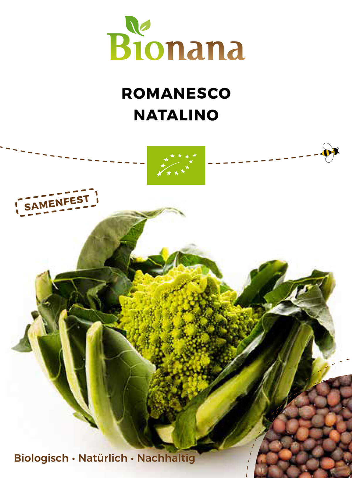1,250 Samen Gemüse Blumenkohl Romanesco Natalino Ca
